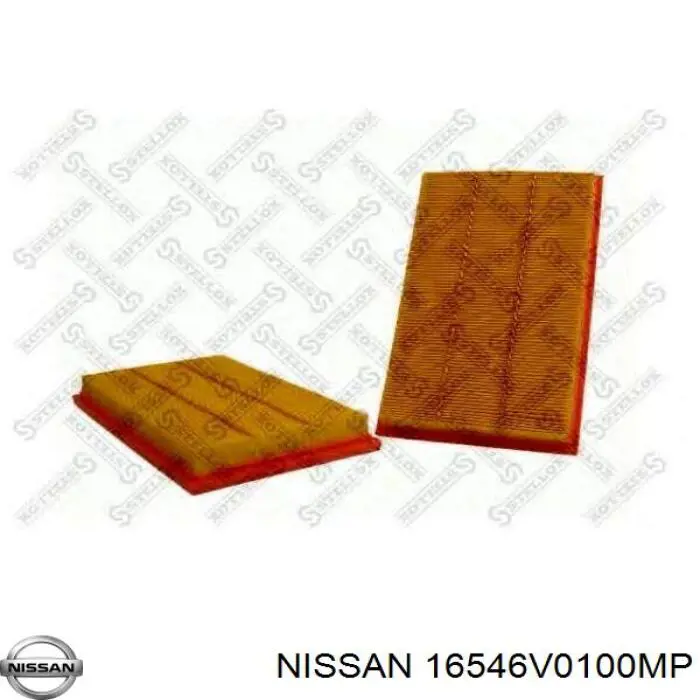 16546V0100MP Nissan filtro de aire