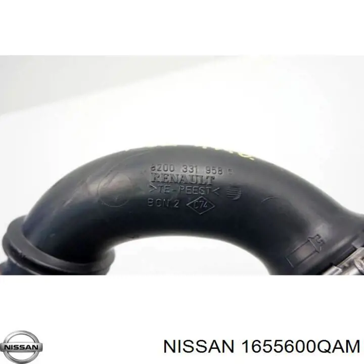 1655600QAM Nissan tubo flexible de aire de sobrealimentación, a turbina