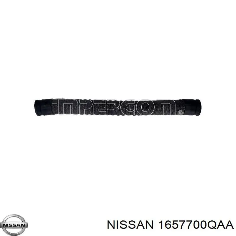 1657700QAA Nissan tubo flexible de aspiración, entrada del filtro de aire