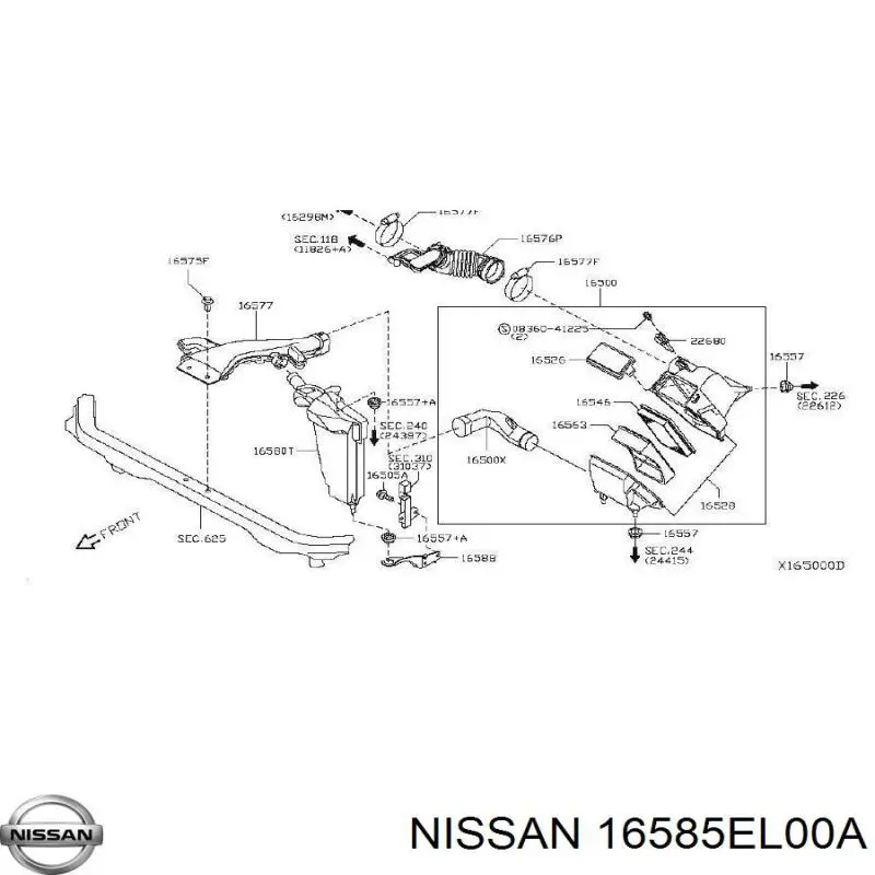 16585EL00A Nissan