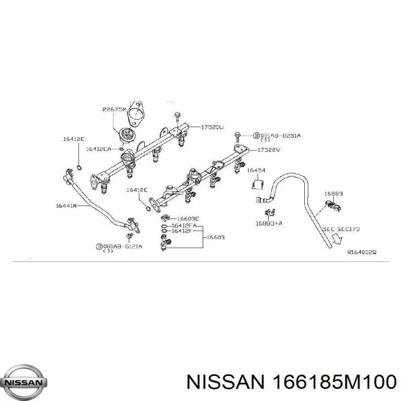 Comprar 166185M100 Nissan/Infiniti Junta de tapa del tubo de llenado de aceite