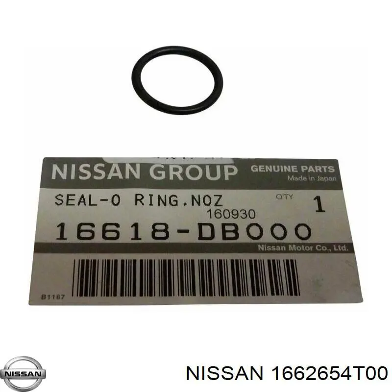 1662654T00 Nissan junta de inyectores