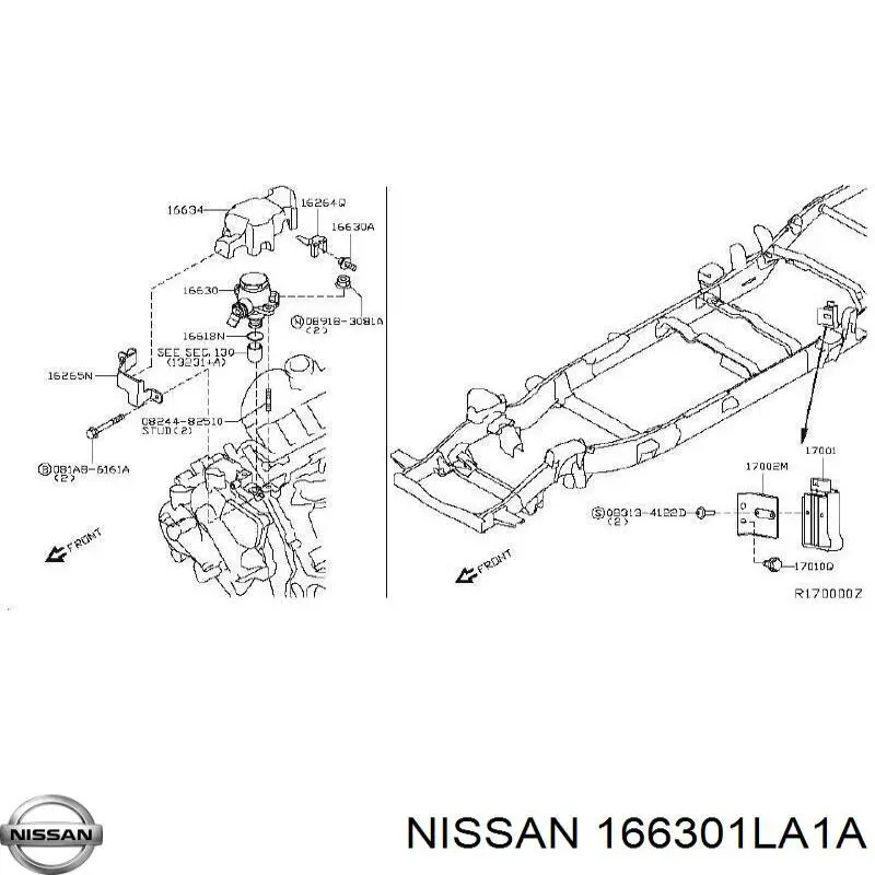 Comprar 166301LA1A Nissan/Infiniti Bomba inyectora