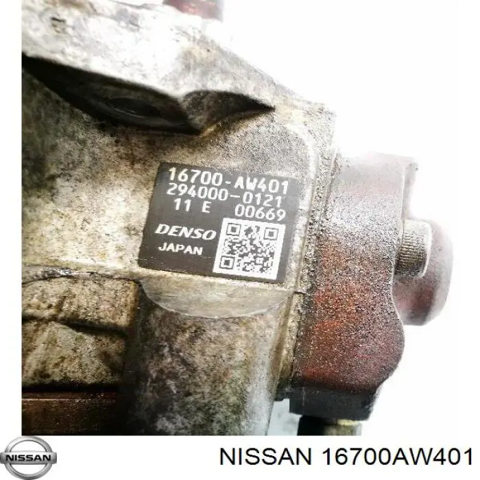 16700AW401 Nissan/Infiniti Bomba de inyección