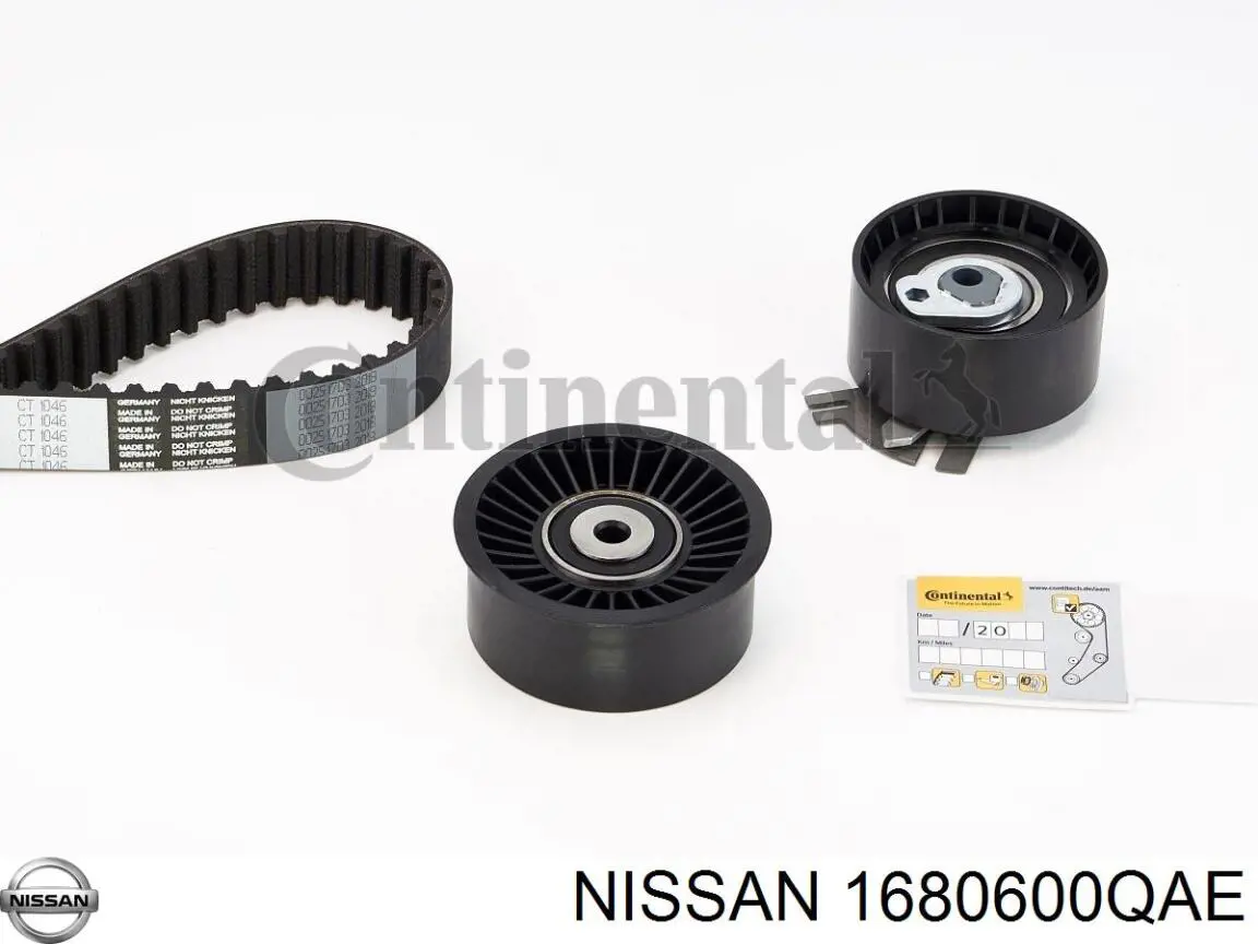 1680600QAE Nissan kit correa de distribución