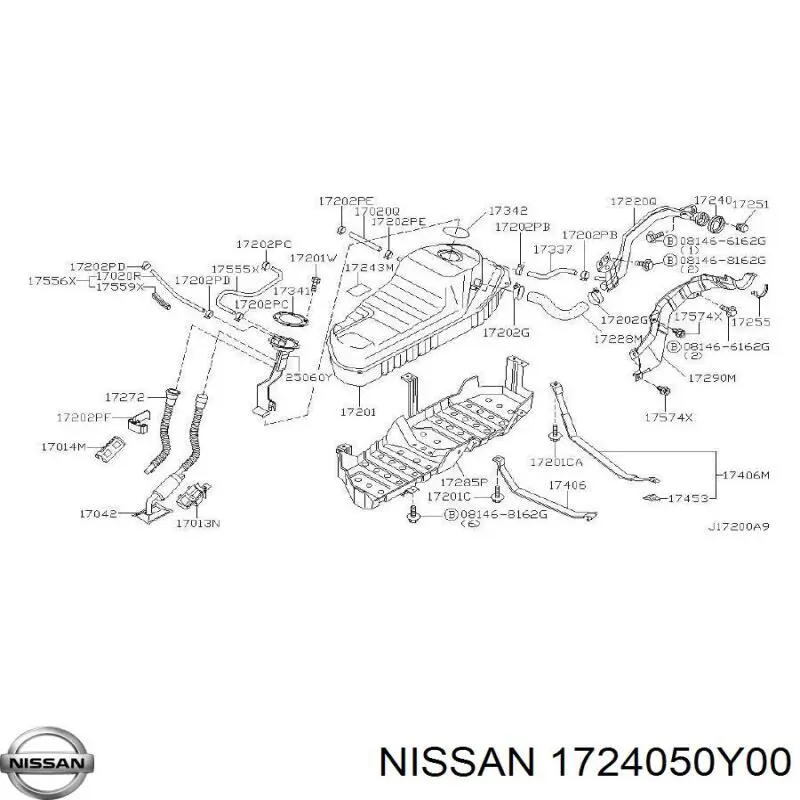 Comprar 1724050Y00 Nissan/Infiniti 