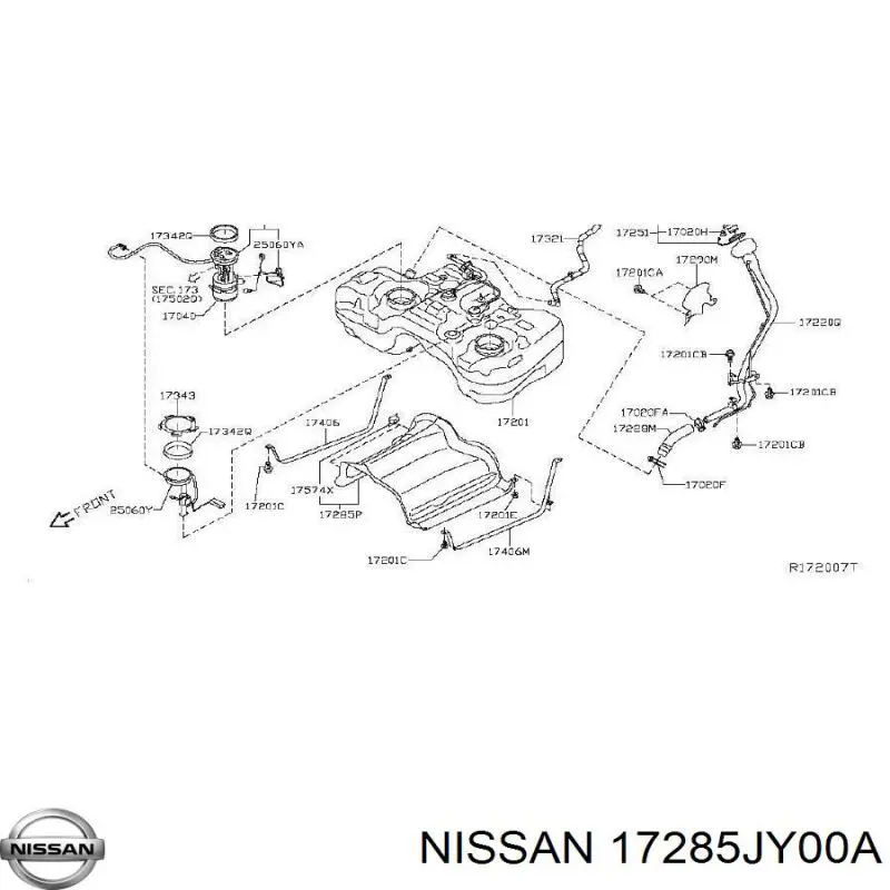 17285JY00A Nissan