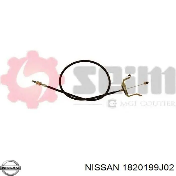1820199J02 Nissan cable del acelerador