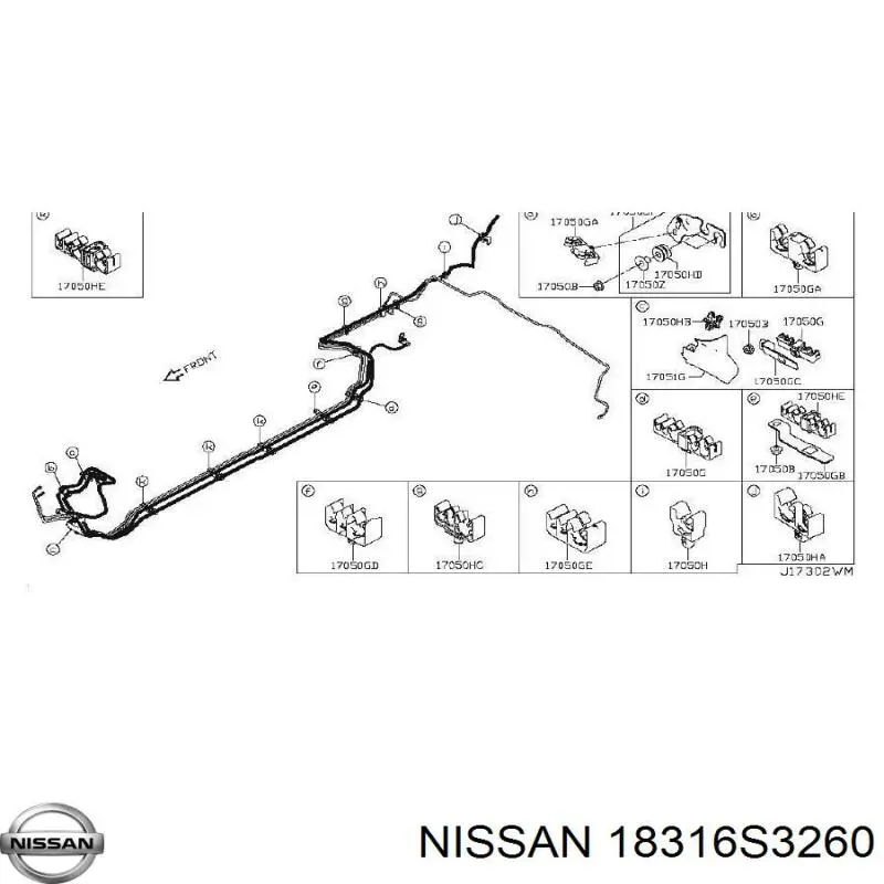 Nissan/Infiniti 18316S3260 precio, desde 19,30 EUR