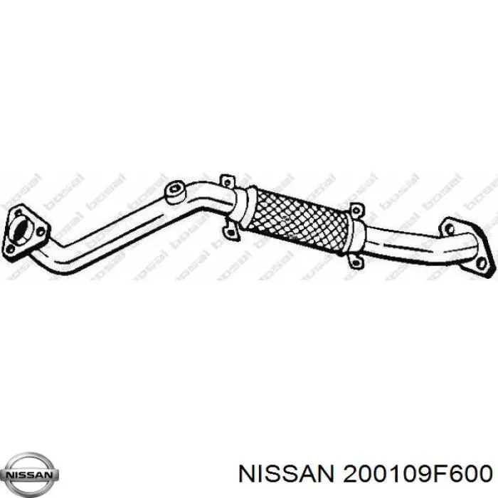 Silenciador, sección delantera para Nissan Primera (P11)
