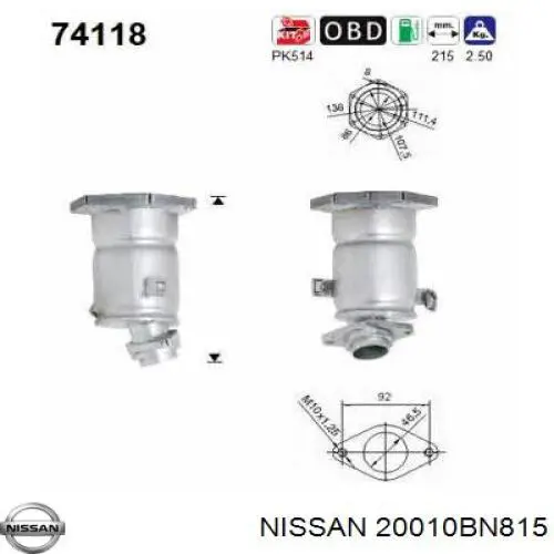 20010BN815 Nissan