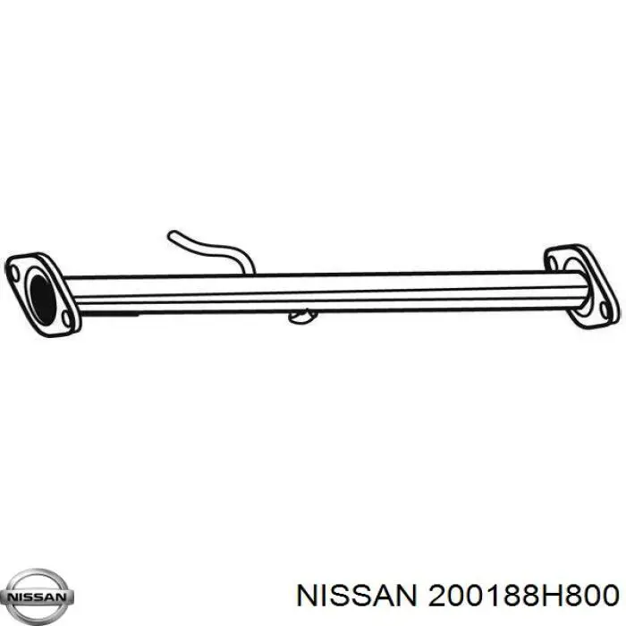 200188H800 Nissan silenciador del medio