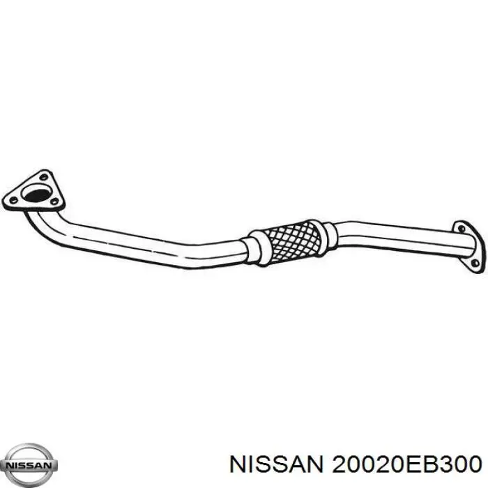 Silenciador, parte delantera Nissan/Infiniti 20020EB30A