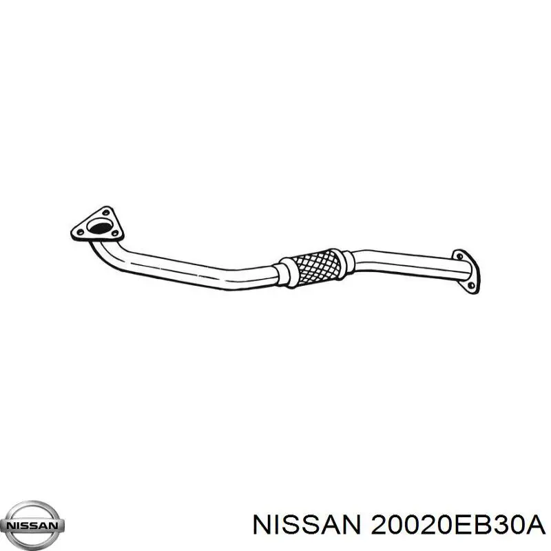 20020EB30A Nissan/Infiniti Silenciador de escape delantero 