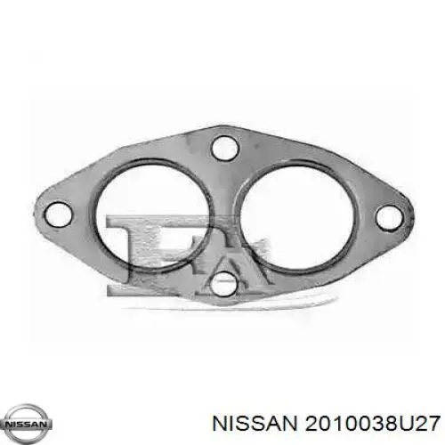 2010038U27 Nissan silenciador posterior