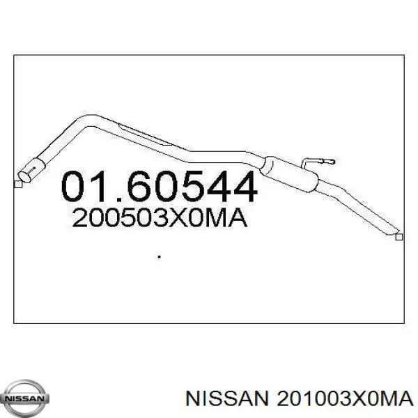 Silenciador central Nissan/Infiniti 201003X0MA precio, desde 95,11 EUR