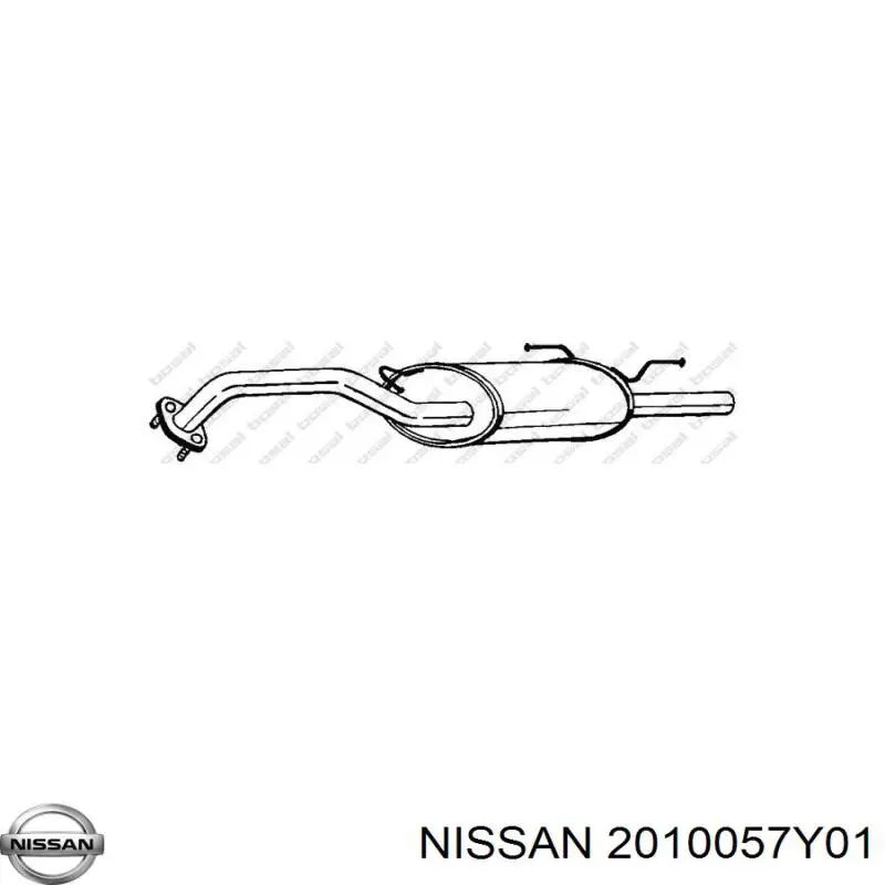 2010057Y01 Nissan silenciador posterior