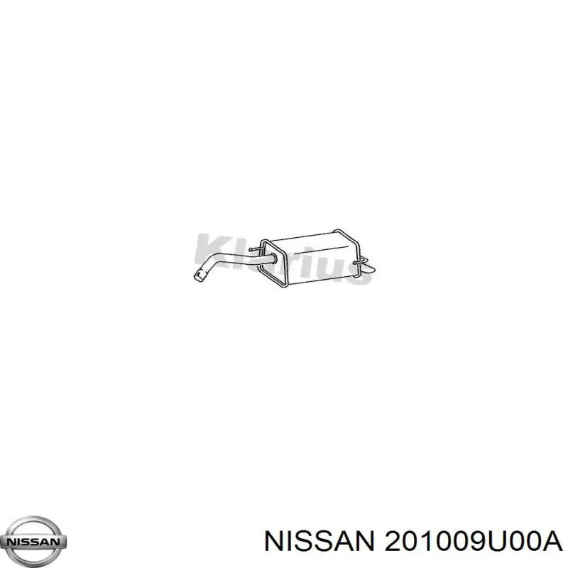 201009U00A Nissan silenciador posterior