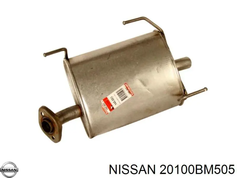 20100BM505 Nissan/Infiniti Silenciador trasero