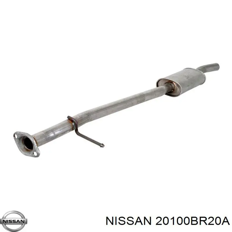 20100BR20A Nissan silenciador central/posterior