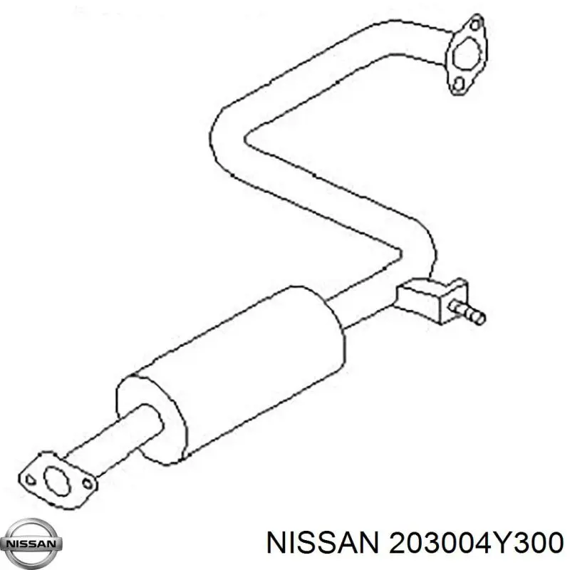 Silenciador del medio para Nissan Maxima (A33)