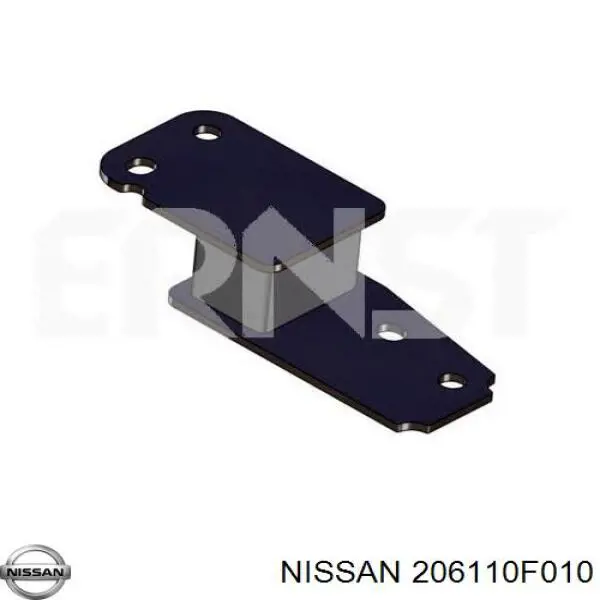 206110F010 Nissan soporte, silenciador