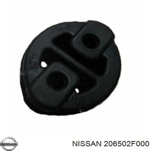 206502F000 Nissan soporte, silenciador