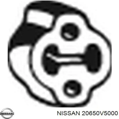 20650V5000 Nissan soporte, silenciador