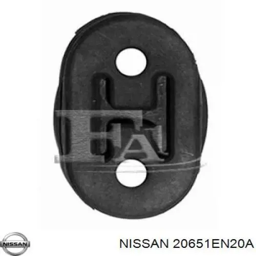 Almohadilla de tope, silenciador para Nissan Qashqai (J11)
