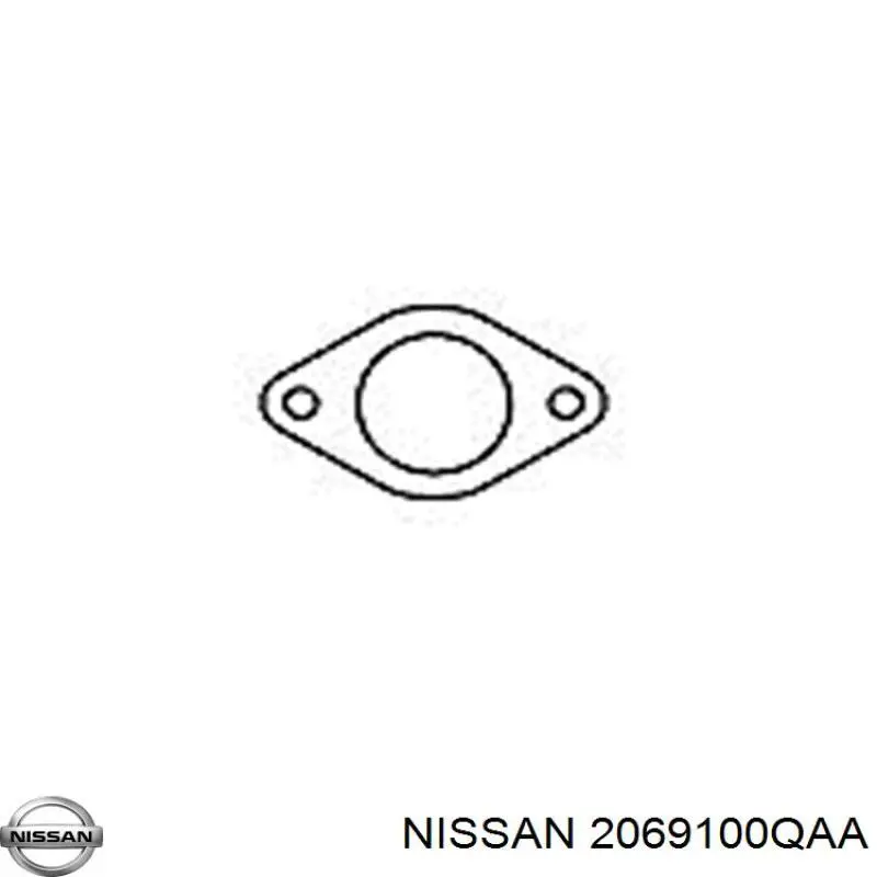 2069100QAA Nissan junta, tubo de escape silenciador