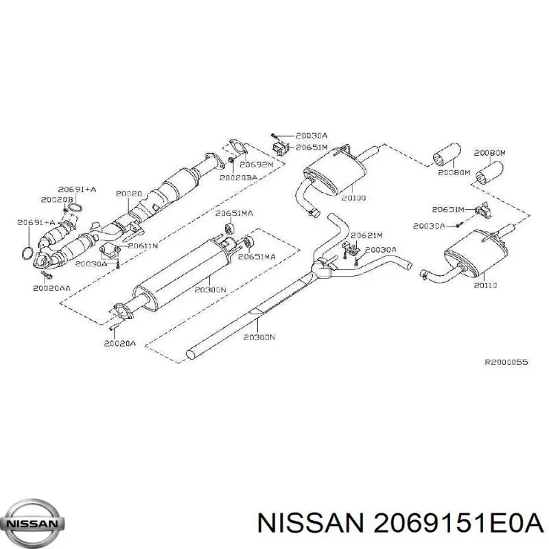 2069151E0A Nissan