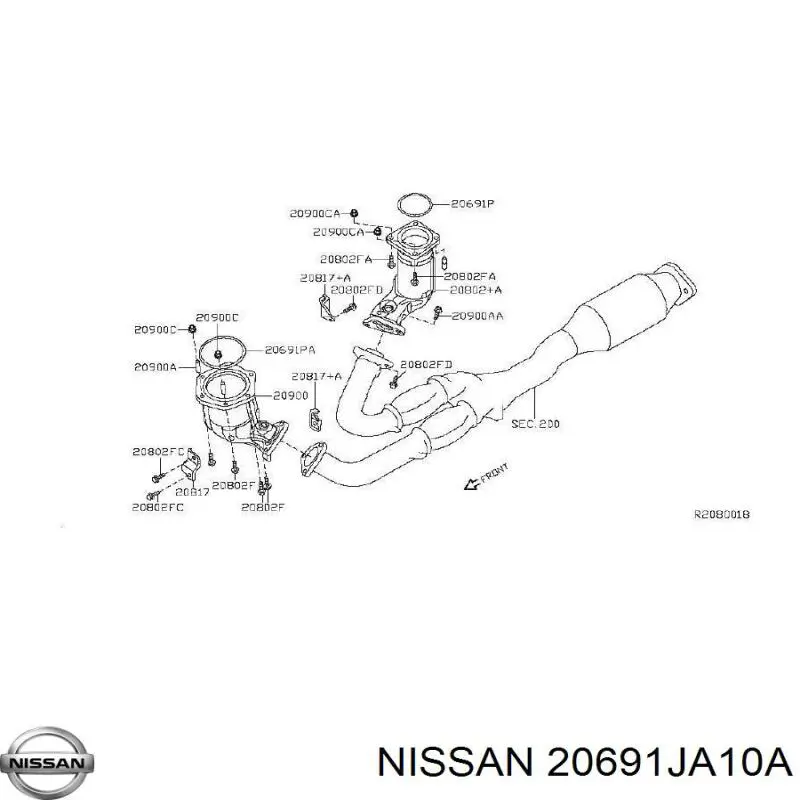 Junta de tubo de escape Nissan/Infiniti 20691JA10A precio, desde 13,84 EUR