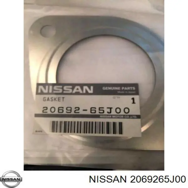 2069265J00 Nissan junta, tubo de escape silenciador