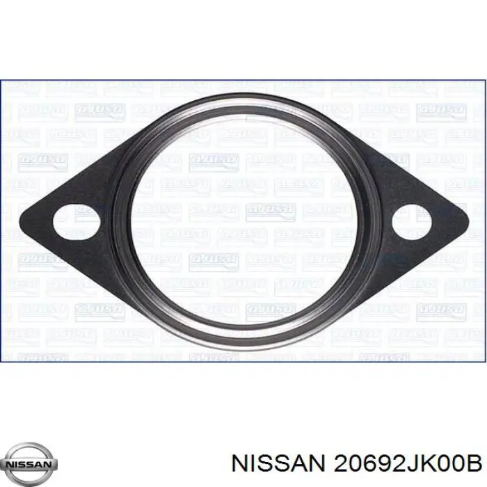 20692JK00B Nissan junta, tubo de escape silenciador