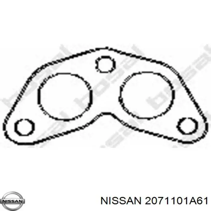 Junta, tubo de escape para Nissan Almera (N15)