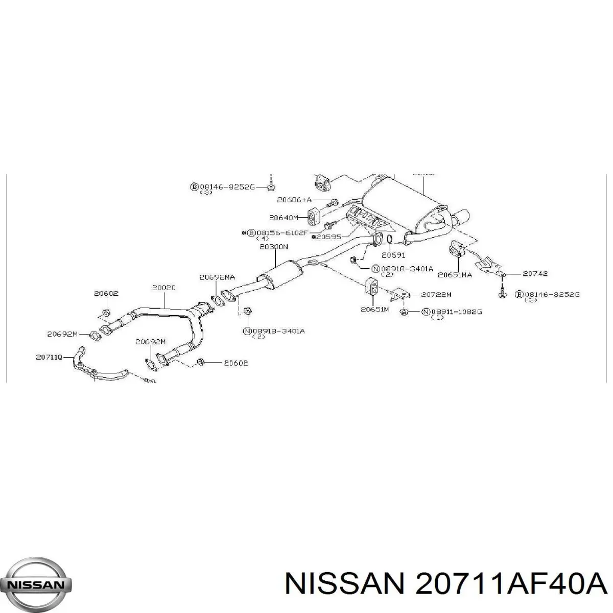 20711AF40A Nissan