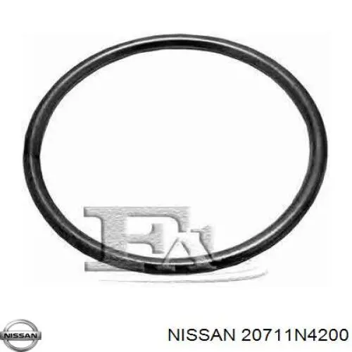 20711N4200 Nissan junta de tubo de escape silenciador