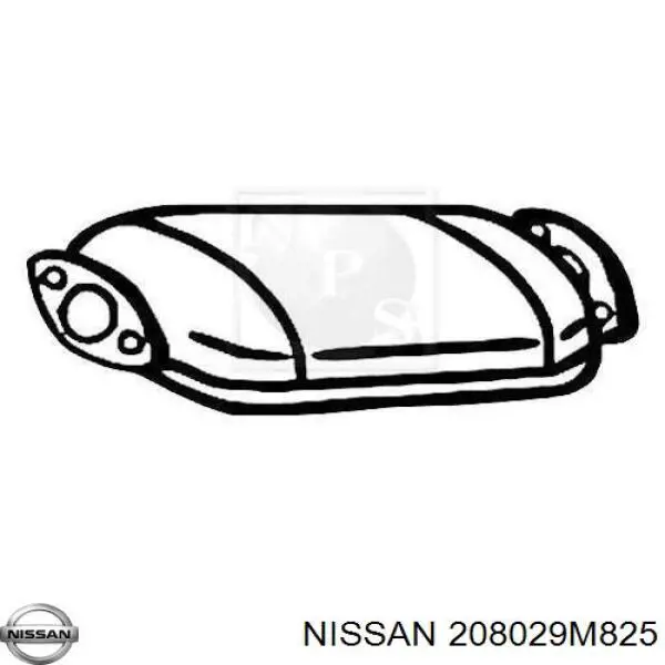 208029M825 Nissan catalizador