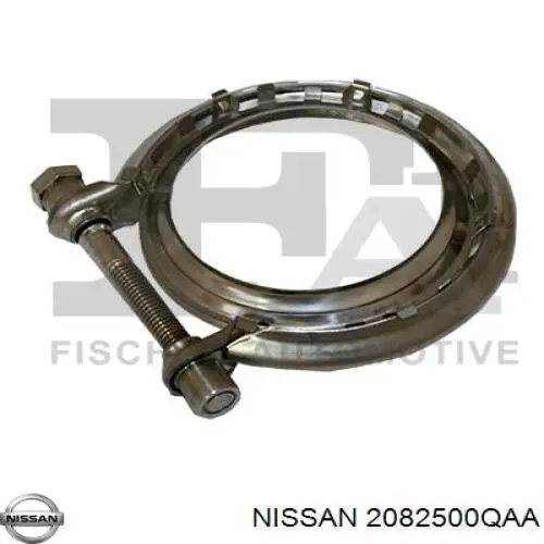 2082500QAA Nissan abrazadera para sujetar el catalizador a la turbina