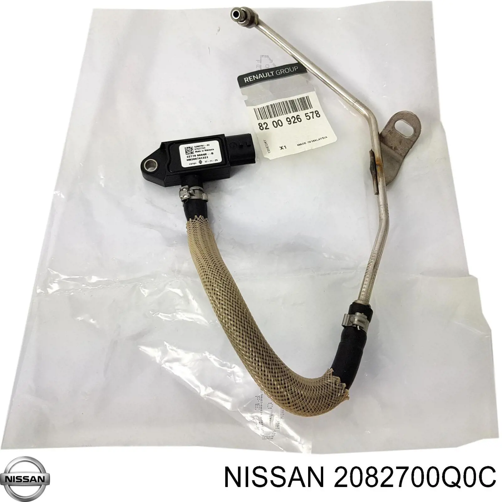 2082700Q0C Nissan sensor de presion gases de escape