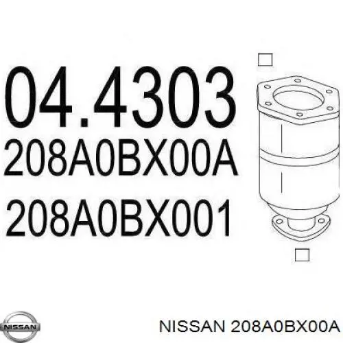 208A0BX00A Nissan