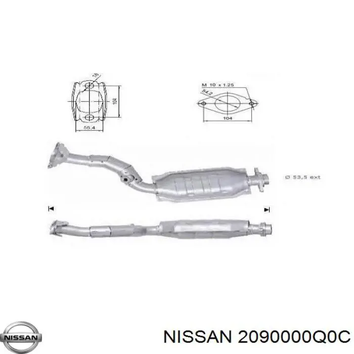 8200819309 Renault (RVI) Catalizador de gasolina y diésel