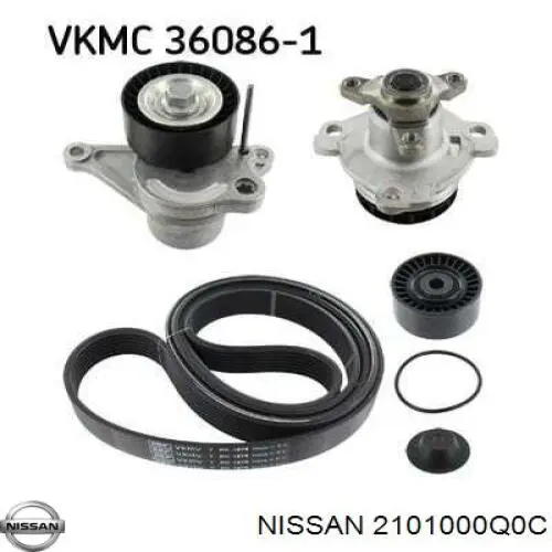 Comprar 2101000Q0C Nissan/Infiniti Bomba de agua para motor