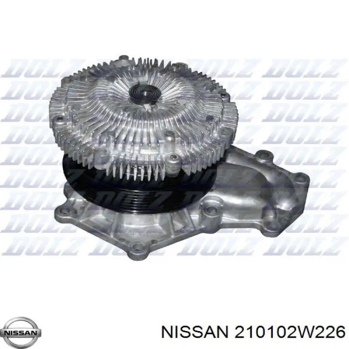 Bombeadora de agua Nissan/Infiniti 210102W226 precio, desde 162,67 EUR