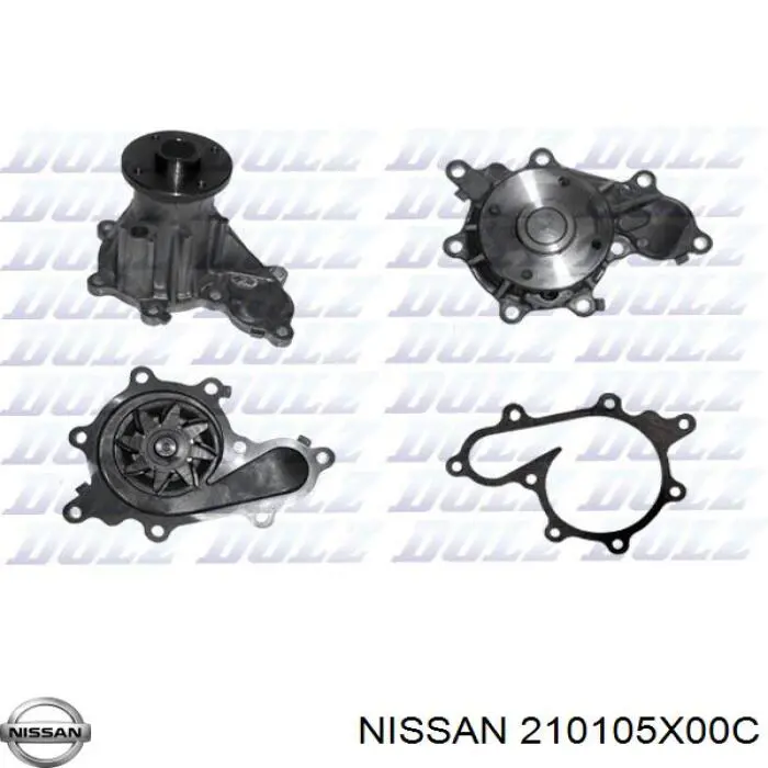 Comprar 210105X00C Nissan/Infiniti Bomba de agua para motor