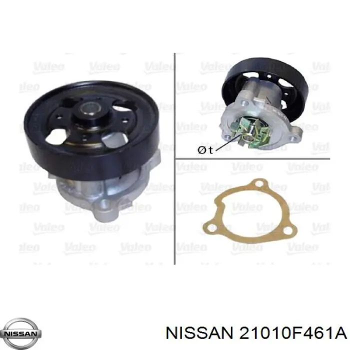 21010F461A Nissan bomba de agua