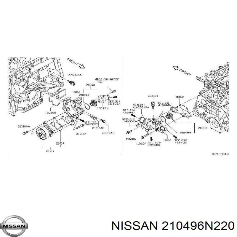  Nissan/Infiniti 210496N220 precio, desde 3,79 EUR