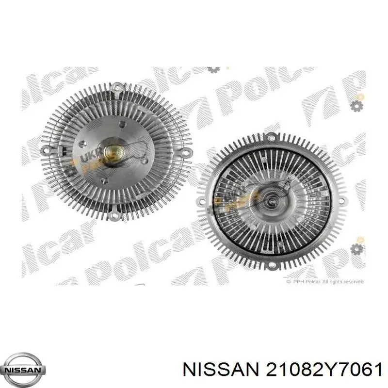 21082Y7061 Nissan embrague, ventilador del radiador