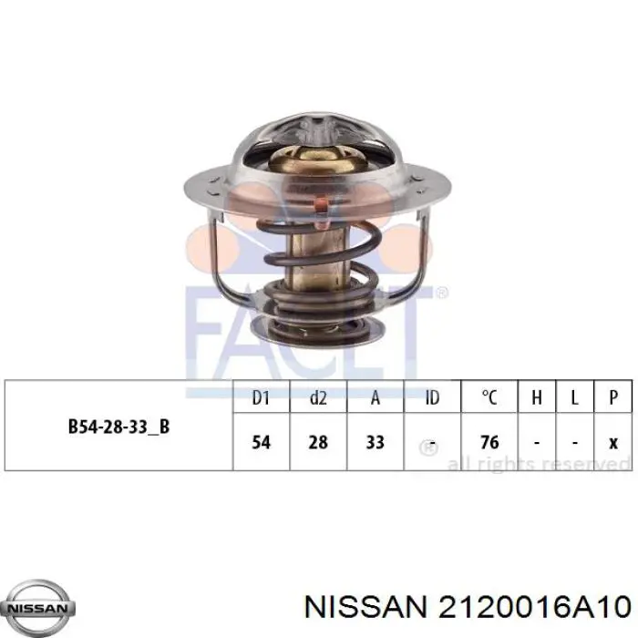 2120016A10 Nissan termostato