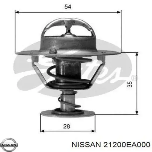 21200EA000 Nissan termostato, refrigerante